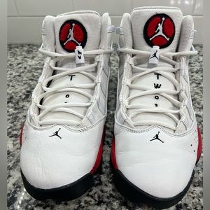 Air Jordan 6 Rings Cherry Men Size 12  Basketball Shoes White/Red 322992 126